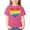 B Pink, variant on ITSAME Anti-Bullying Shirt for Girls, Short Sleeve Crewneck Lightweight Summer Casual Fashion Pullover T-Shirts Pink Size 9-10T