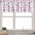 thumbnail image 3 of Ambesonne Diamonds Valance & Curtain, Watercolor Heart Rocks, 55"x45", Pink Violet Red, 3 of 6