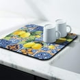 thumbnail image 4 of Coffee Bar Mat Accessories for Countertop Absorbent Hide Stain Rubber Backed Dish Drying Mats for Kitchen Counter Draining Pad Decor Gift Fit Under Coffee Maker Coffee Pot Espresso Machine (18x16in), 4 of 6