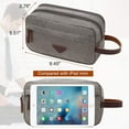 thumbnail image 6 of Toiletry Bag for Men, Canvas Dopp Kit Shaving Bag for Toiletries Accessories, Durable Mens Toiletry Bag for Travel, 6 of 18