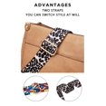 thumbnail image 3 of AUYOCO Bolso bandolera de piel vegana para mujer, bolso cruzado con correa para guitarra, bolsillos con cremallera, bolso de hombro, 3 of 5