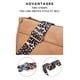 thumbnail image 3 of AUYOCO Bolso bandolera de piel vegana para mujer, bolso cruzado con correa para guitarra, bolsillos con cremallera, bolso de hombro, 3 of 5