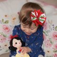thumbnail image 4 of JoyBowie 4 pack 3.7 inch ladybug print hair bows, layered ruffle grosgrain ribbon baby bows with clips for girls toddlers, 4 of 10