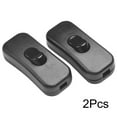 thumbnail image 1 of Inline Wire Switch Dpst Control Light Switch for Bedroom Desk Lamp Led Light Black-2Pcs, 1 of 10