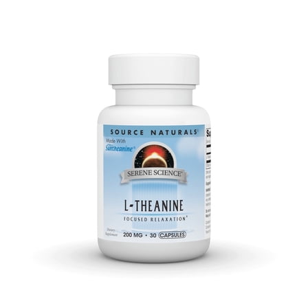 Source Naturals L Theanine Focused Relaxation*  200 mg - 30 Capsules