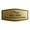 Brushed Gold, variant on Signs ByLITA Fancy Please Wait Here for Your Turn. We'll Be With You Soon Easy Installation | Durable Construction | Barbers | Grooming and Styling | Hair Sign (Black /Gold) - Small