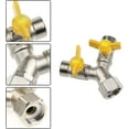 thumbnail image 4 of Brass 1/2 Y Switch Valve 3 Way Y Valve Distributor with Shut Off Valves Splitter Water Connection for Shower Head Shower Arm Washing Machine Garden Hose, 4 of 5