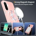 thumbnail image 4 of Asuwish Phone Case for Samsung Galaxy A16 A26 A17 5G/4G Tempered Glass Screen Protector Magnetic Folding Stand Frosted Translucent Rugged Shockproof Protective Cell Cover A 16 26 16A Women Men Pink, 4 of 6