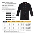 thumbnail image 2 of Filipina Chef Transpirable Suaveusable Manga Largas Uniforme, 2 of 8