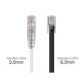 thumbnail image 2 of Monoprice SlimRun - Câble Patch - RJ-45 (m) à RJ-45 (m) - 14 Pieds - UTP - CAT 6 - Sans Accroc, Échappé - Blanc, 2 of 5