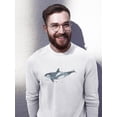 thumbnail image 2 of Cetacea Orca Whale Sweatshirt Men -June Erica Vess Designs, Male 5X-Large, 2 of 4