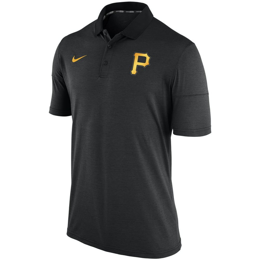 Men's Nike Black Pittsburgh Pirates Polo - Walmart.com - Walmart.com