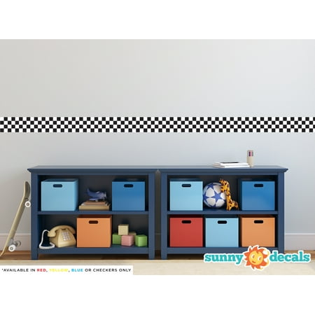 Nascar Wall Border - Racing Stripe Wall Border Fabric Wall Decal - NASCAR Inspired - Set of Two 25
