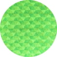 thumbnail image 1 of Ahgly Company Indoor Round Abstract Green Modern Area Rugs, 8' Round, 1 of 4