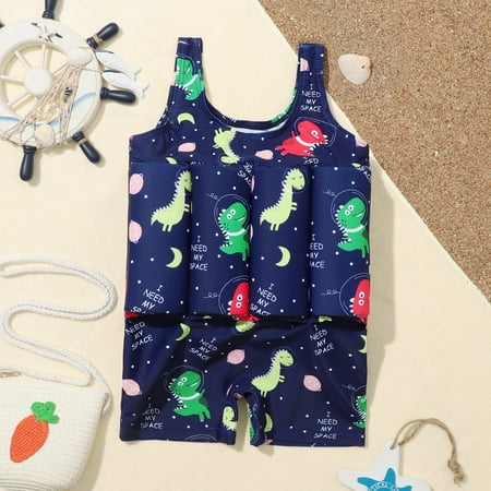 

GYRATEDREAM Boy Girl One Piece Buoyancy Vest Swimsuit 2-6Y Toddler Kids Dinosaur Flotation Swimwear
