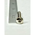 thumbnail image 3 of (25) 1/4-20 X 1-1/4 Phillips Pan Head Machine Screw Bright Nickel Chrome Plated, 3 of 3