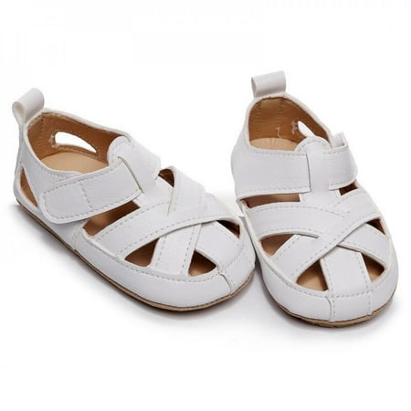 

Summer New Baby Girls Boys Toddle Infant Sandals， PU Leather，Breathable Design Anti-slip Shoes First Walkers