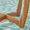 thumbnail image 6 of Noble House Marcello 3 Piece Wooden Round Patio Dining Set in Teak and Black, 6 of 7