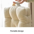 thumbnail image 2 of Bearachild Sólido Tatami Floor Almohada de meditación Cojín de asiento cuadrado con asa Estera para silla Al aire libre Patio Comedor Cojín Decoración del hogar blanco beis 48*48*10cm, 2 of 6