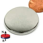 6 Pieces of Disc Neodymium Magnet Dia 1.25x1/8" with 17 LB Pulling Power Each, 3M Foam Adhesives are Included
