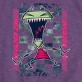 thumbnail image 3 of Invader ZIM - GIR Screaming Destroy - Checkered Board Retro Style - Toddler And Youth Girls Short Sleeve Graphic T-Shirt, 3 of 5