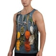 thumbnail image 2 of Fuzoiu Various Herbs And Spices In Spoons Print Men's Workout Tank Tops,Sleeveless Gym Shirt Quick Dry,Fitness Bodybuilding T-Shirt,Muscle Athletic Workout Tee-XX-Large, 2 of 7