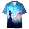 thumbnail image 4 of Linfrsh Flag Shirts for Men Country Flag T-Shirt | Patriotic Pride Tee for Men & Women(Blue,3XL), 4 of 6