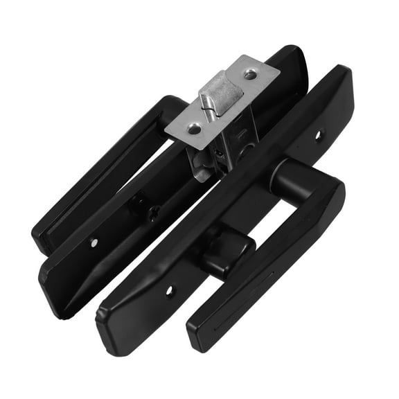 Raindrops Black Privacy Door Handle for Bathroom and Bedroom Keyless Interior Door Lever with Lock Door Knob  Door Lock for Handing Black