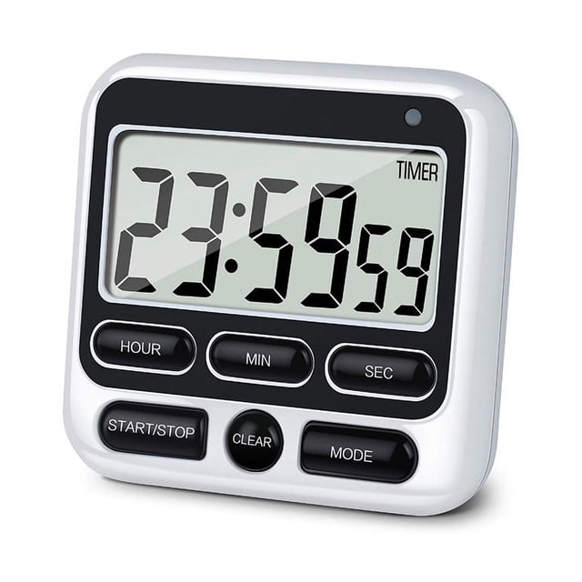 Temporizador de cocina digital de cuenta regresiva: reloj temporizador magnético de cuenta regresiva para cocinar, hornear, gimnasio, estudiantes