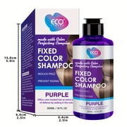 Purple color fixing shampoo, suitable for dyeing and white/blonde hair, moisturizing, unisex, hair care, color fixing, elegant packaging, rich in lavender extract