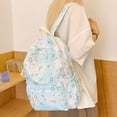thumbnail image 6 of 2025 Cute Preppy Printed Kawaii Backpack, Aesthetic Laptop Daypack For Travel And Daily Casual Use (Green), 6 of 9