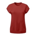 thumbnail image 6 of Kukoosong Women's Pocket T-Shirts Solid Color Short Sleeve Crew Neck Pullover for Summer Casual, Functional and Casual Tee Shirt for Women, 6 of 7