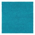 thumbnail image 6 of Unique Loom Solid Shag Collection Area Rug (7' 10" Square Turquoise), 6 of 7