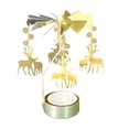 thumbnail image 1 of Candelero giratorio giratorio Banquete de boda Decoración del hogar de Navidad Candelabro de candelita de metal Advancent HA1736-08B, 1 of 5