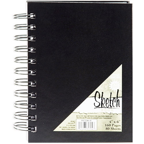 Pro Art Spiral Bound Sketch Book, 80 Sheets