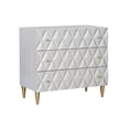 thumbnail image 2 of Champagne & Silver 3-Drawer Console Table with Metal Frame, Modern Hallway Organizer Cabinet, 2 of 8