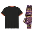 thumbnail image 5 of Halloween Family Pajamas Set Long Sleeve Crew Neck, Soft Matching Halloween Pajamas with Sunglasses Pumpkin & Candy Stripe Print, Festive Family Halloween Pajama Set, 5 of 7