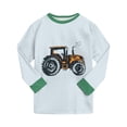 thumbnail image 6 of Ulanda Baby Boy Clothes Girl 2Pcs Outfits Fashion Long Sleeve Shirt and Pant Kids Toddler Tops Pant Sets (Light Green, 5-6 Years), 6 of 9