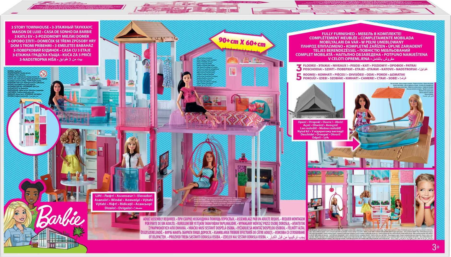 Playset - Barbie - Casa dos Sonhos com Elevador - Mattel - Lista