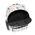 thumbnail image 6 of FORMRS Kids School Backpack with Front Zippered Pocket 12" Student Travel Daypack, Cartoon Doodles, 6 of 6