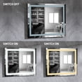 thumbnail image 5 of 35"x 27" Inch Wall Makeup Mirror ,Anti-Fog Wall Mounted Bathroom Vanity Mirror LED Lighted Mirror with Touch Dimming Swit, 5 of 8