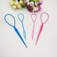 thumbnail image 3 of 2 Pairs DISEN Hair Tail Tools, Hair Braid Accessories,French Braid Tool Loop for Hair Styling, 2 pcs, 2 Colors, 3 of 5