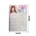 thumbnail image 3 of GHSOHS Eyelashes Natural Dense Strip Lashes Transparent Stem For Eyelash Extension Lash Clusters Wispy Soft Lash Clusters Lash Extension Makeup, 3 of 7