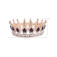 thumbnail image 4 of 1 Pce Accessoires de Cheveux Style Baroque en Strass Couronne Diadème pour Filles Femmes, 4 of 6