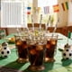 thumbnail image 1 of Vajilla desechable de papel para fiestas de fútbol: platos, vasos, servilletas y pajitas. Decoración temática de balón de fútbol, portería y red para el día del partido, cumpleaños y celebraciones d, 1 of 6