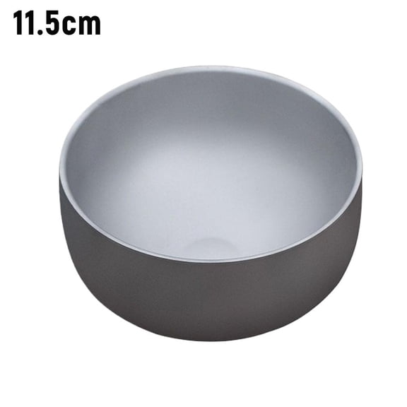 Titanium Outdoor Camping Bowl, Lightweight Antibacterial Metal Bowl for Hiking,  Stackable Heat-Resistant Titanium Alloy Dish for Cooking and Dining (400–600ml)