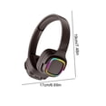 thumbnail image 3 of xjwjuw Over-Ear Bluetooth Headphones 5.3, 48H Battery Life with Wireless/Wired/TF Card Modes, Foldable Design & Subwoofer Sound, Compatible with Mobile/PC, Ideal for Music, Gaming, Travel, 3 of 6