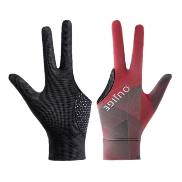 Finger Billard Handschuhe Rutschfeste Weiche Snooker Handschuhe Atmungsakti L7I9