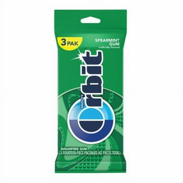 2X - Orbit Spearmint Sugarfree Chewing Gum Packs