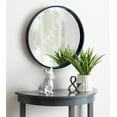 thumbnail image 5 of Kate and Laurel Travis Round Wood Wall Mirror, 21.6" Diameter, Navy Blue, Modern Wall Décor Accent, 5 of 5